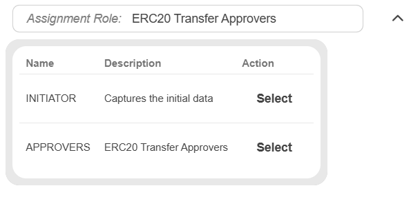 Assignment Role Dropdown
